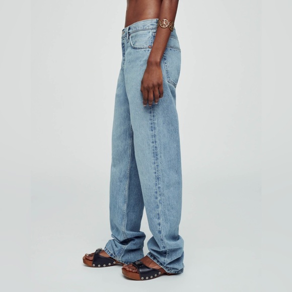 Re/Done Loose Long ish Jean in Wasted Indigo Sz 32 - Picture 2 of 7